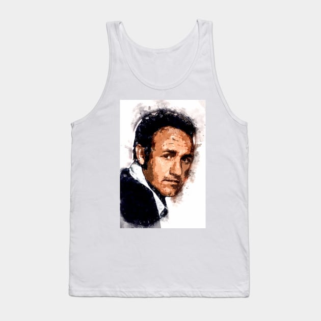 Gene Hackman Actor Portrait ✪ A Tribute to a LEGEND ✪ Abstract Watercolor Tank Top by Naumovski